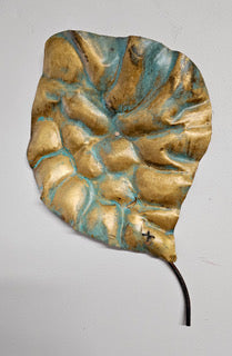 Hand made sculpture in brass