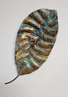 Hand made sculpture in brass