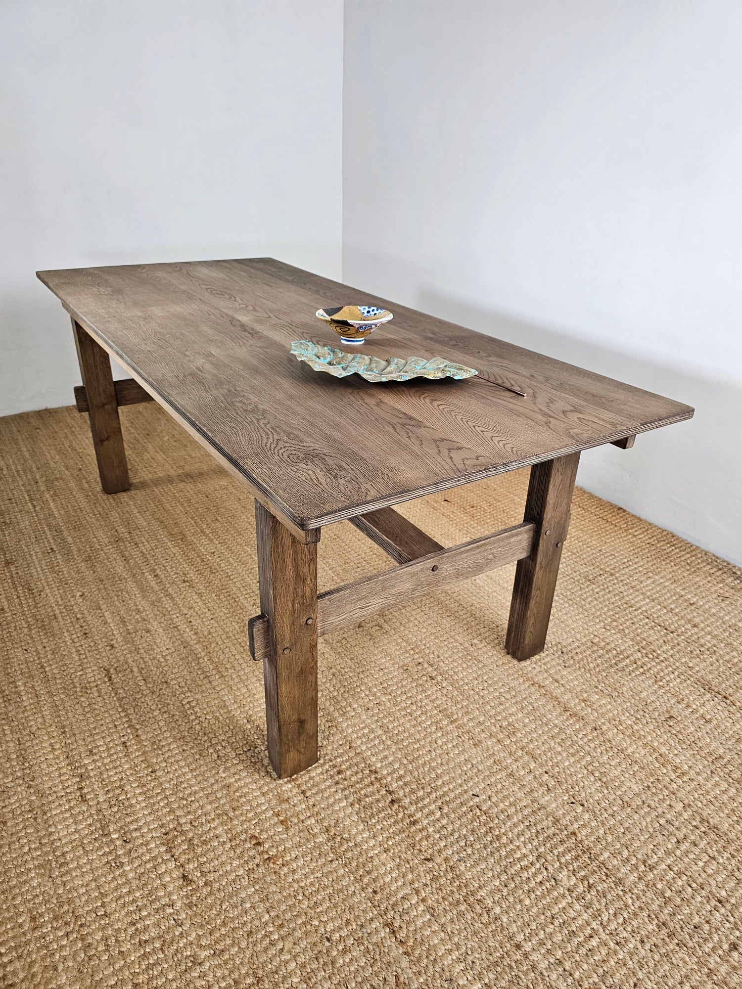 Tokubetsu Japanese Table
1960 x 900
Oak Timber
Inspired by  Japanese aesthetics and joinery in a medium dark colour
We can produce this table in a variety of sizes and finishes
Price  $2650 plus gst